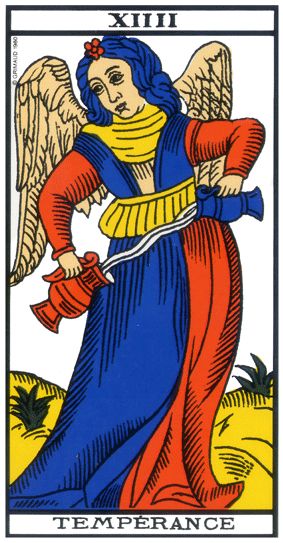 Carte du Tarot de Marseille TEMPERANCE